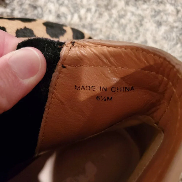 NWOB Kate Spade x Saks Leopard Print Fringe Calfhair Ankle Booties 6.5M - Picture 7 of 8